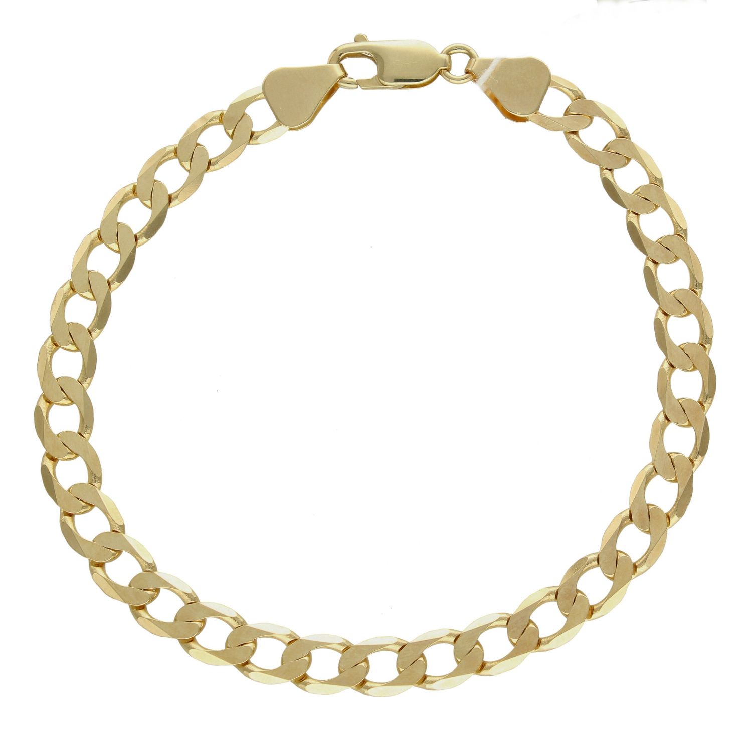 Złota bransoletka męska 585 klasyczna 6,3 mm DIA-BRA-8094-585 160 6,3mm.Bransoletka złota męska pancerka wykonana z próby 585, długość 21 cm. Biżuteria w formie złotej pancerki to ciekawy model bransolety, Efektowna biżuteri.jpg